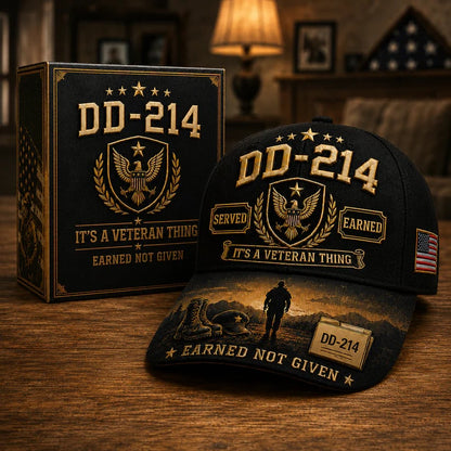 🔥LAST DAY 50% OFF - 🇺🇸 DD-214 Served Earned Commemorative Cap🧢✨(Breathable & Lightweight Comfort & Unisex Fit)