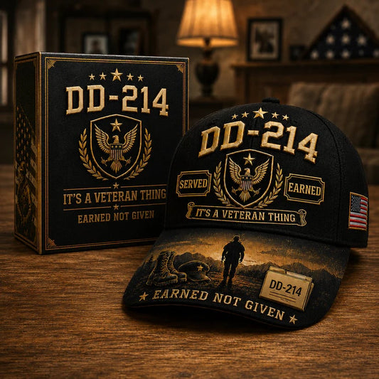 🔥LAST DAY 50% OFF - 🇺🇸 DD-214 Served Earned Commemorative Cap🧢✨(Breathable & Lightweight Comfort & Unisex Fit)