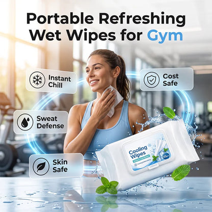 Portable Refreshing Wet Wipes for Gym