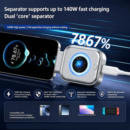 🥳 2026 HOT SALE 💞 50K+ SOLD! ⚡ Auto Power-Off Fast Charging Adapter