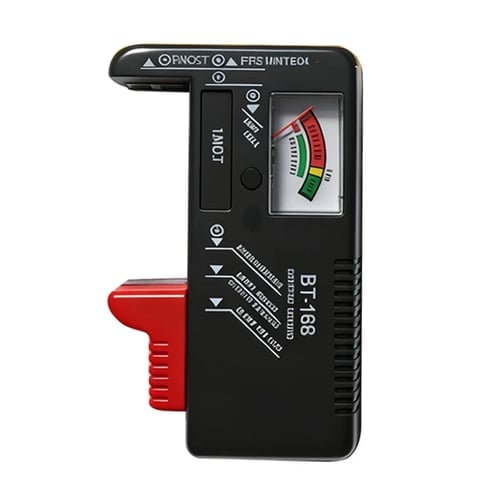 Digital Battery Checker – Large LCD display shows exact remaining power. Compact & portable – test before you toss! 🧪💪