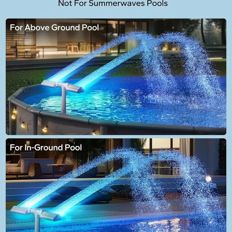 Pool Fountain - Dual Spray Water Fountains for Above Ground/Inground Pools
