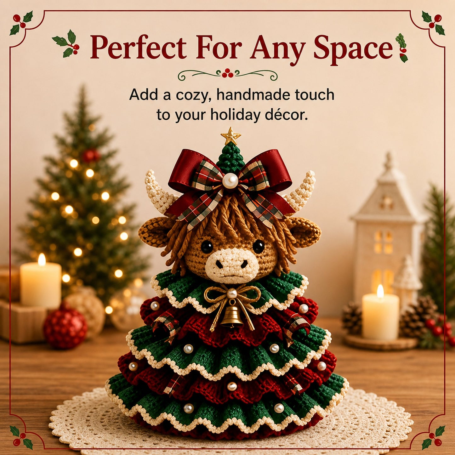 🔥LAST DAY 49% OFF - 🎄Crochet Animal Christmas Tree DIY Kit – Stitch a Little Christmas Magic