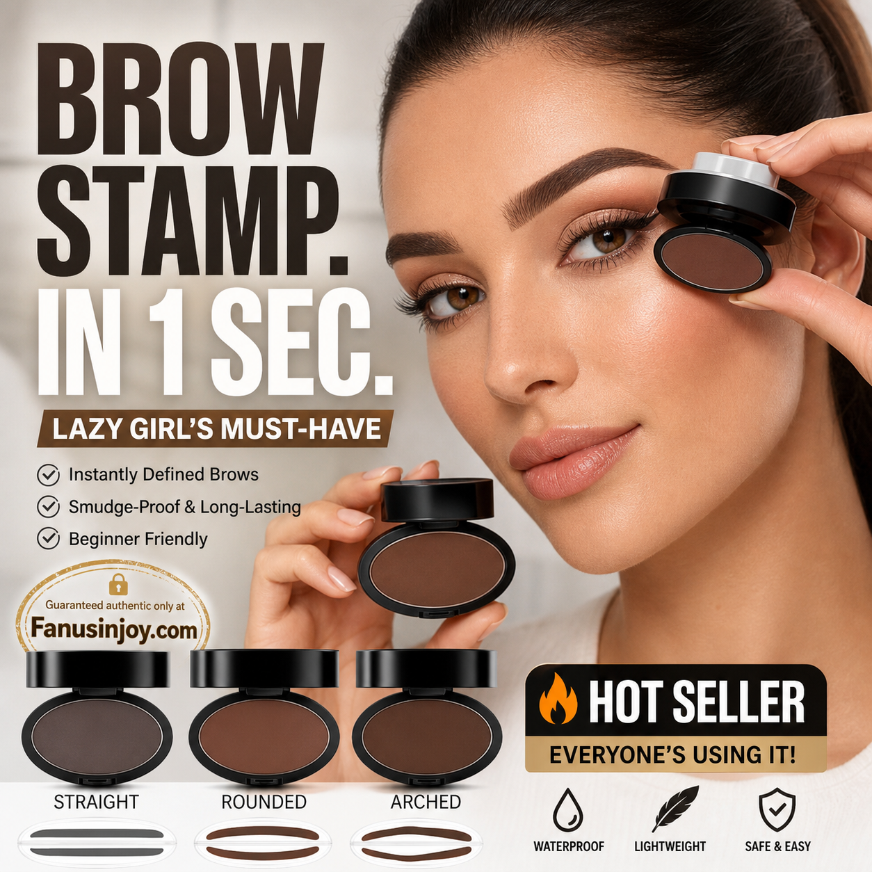 🎉 2026 Sale — Over 34,000 Sold! 💞 Eyebrow Stamp Powder with Brush