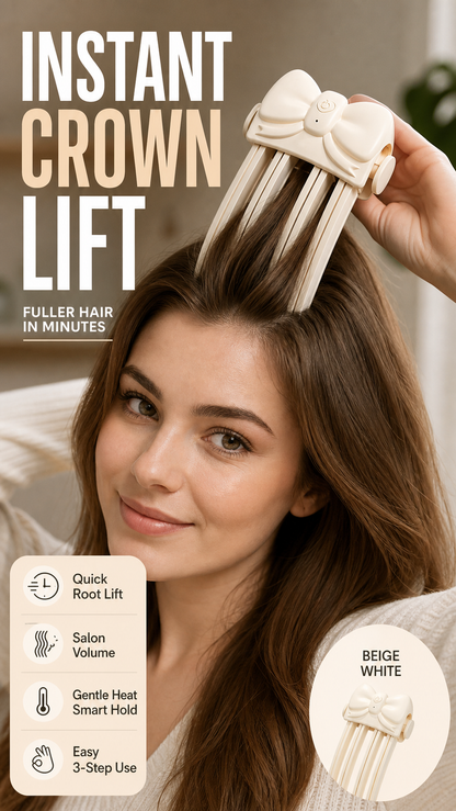 📢50% OFF !! ⏰Wireless Heated Volumizing Root Lift Clip - Salon Crown Volume Styling Tool for Fine Flat Hair
