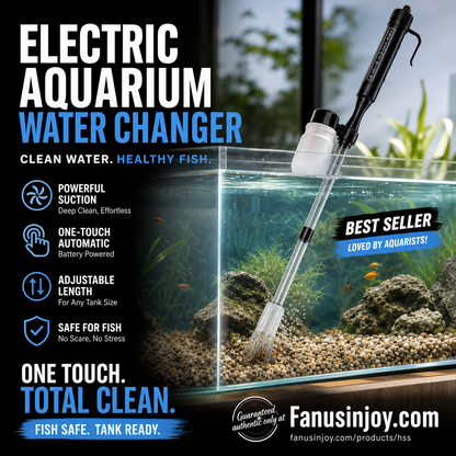 🎉Limited Time 50% OFF！🐠💦No more worries about poor water quality during water changes！ 🔥 Electric Aquarium Gravel Cleaner✨