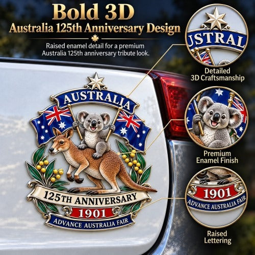 ⏳ Last Day 49% OFF 🦘Australia 125th Anniversary Commemorative Metal Car Emblem