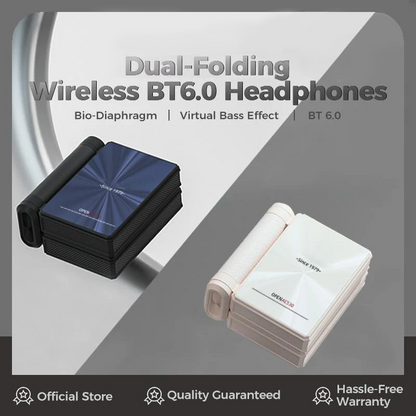 Open Ear Wireless Earbuds, Foldable Bluetooth Headphones