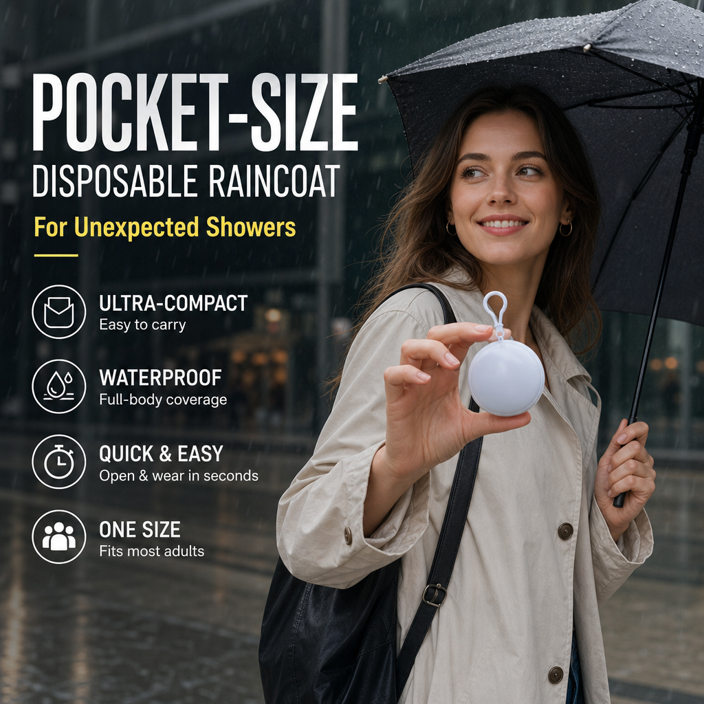 🔥Mini Ball Shape Disposable Raincoat(Buy 1 Get 1 Free)