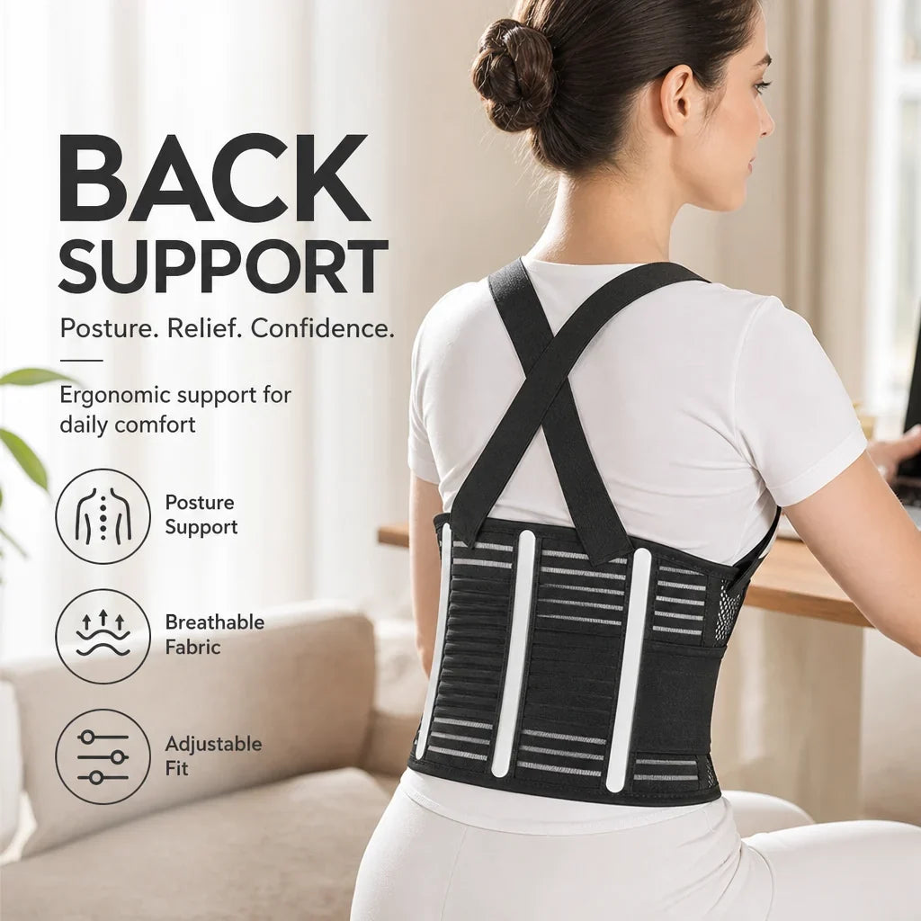 🔥Hot Sale✨Breathable Posture Corrector - Back Pain Relief & Tummy Control