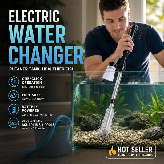 🎉Limited Time 50% OFF！🐠💦No more worries about poor water quality during water changes！ 🔥 Electric Aquarium Gravel Cleaner✨