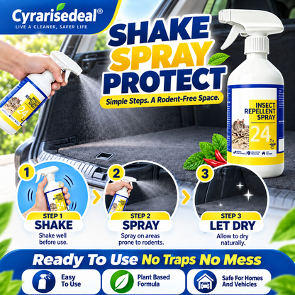 🐀49% OFF NOW ! ✨All-Purpose Rodent Repellent Spray – Non-Toxic Safe Indoor Mouse Deterrent