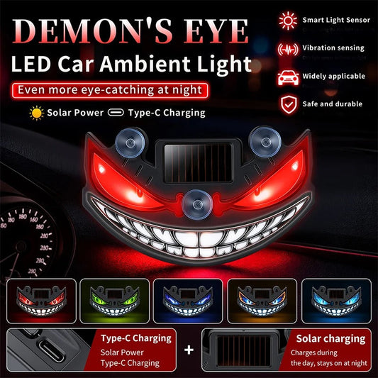 Demon's Eye – Solar LED Car Ambient Light with Dynamic Glow