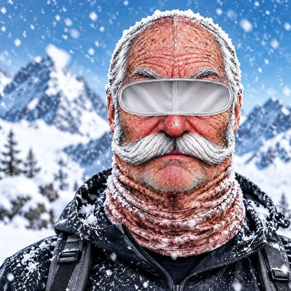 Old Man Ski Mask 3D Funny Face Balaclava