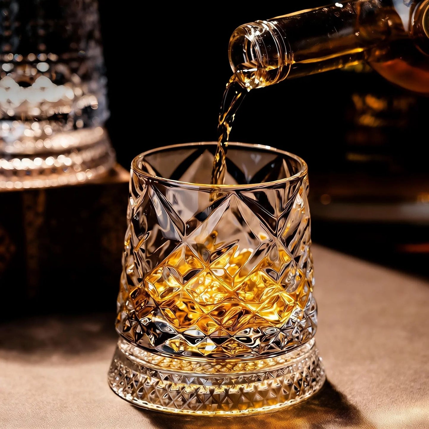 🔥Limited Time 50% Off✨Luxury 360° Spinning Crystal Glass