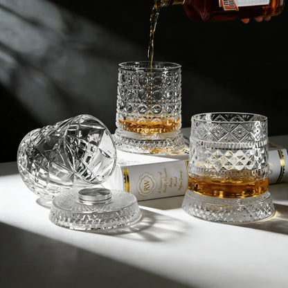 🔥Limited Time 50% Off✨Luxury 360° Spinning Crystal Glass