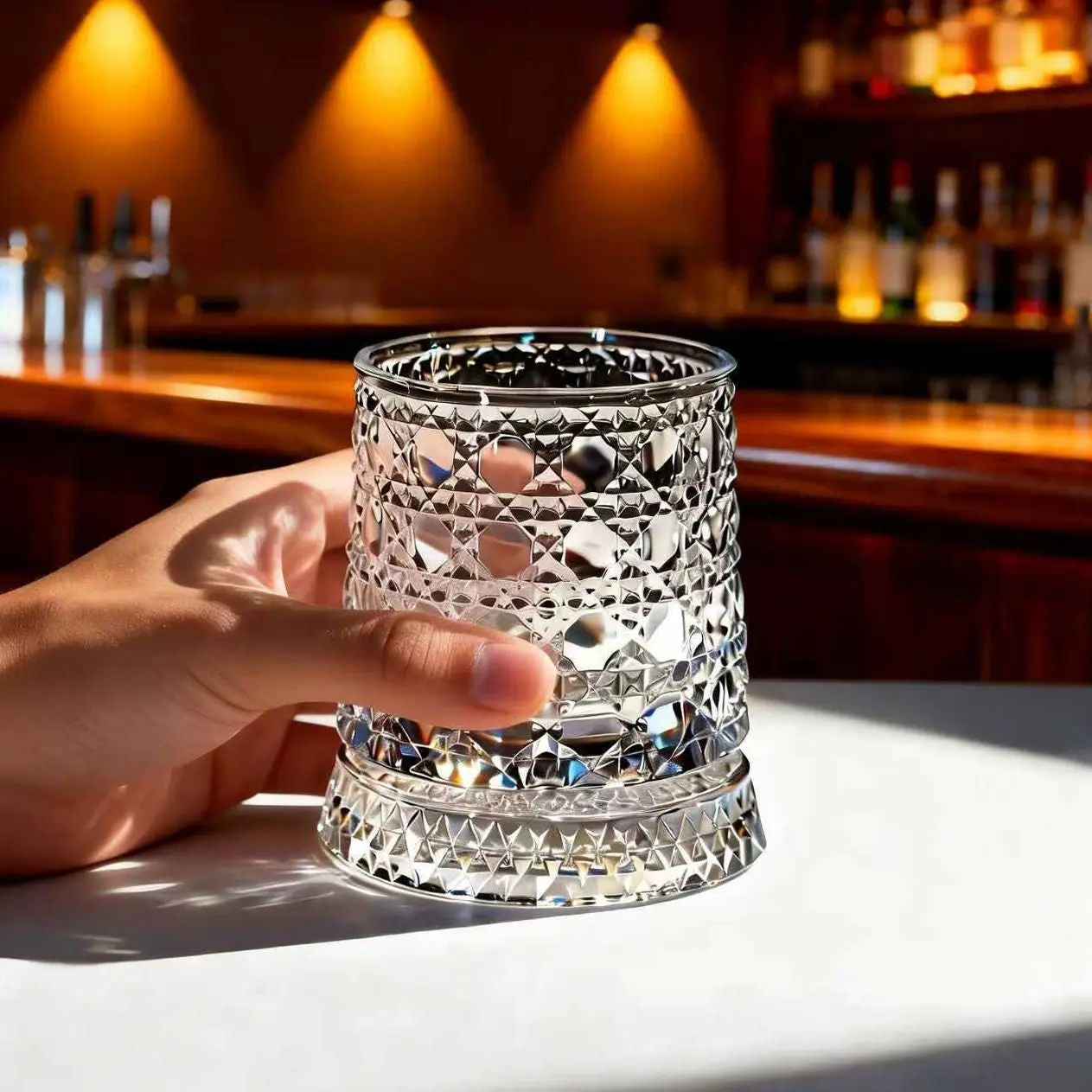 🔥Limited Time 50% Off✨Luxury 360° Spinning Crystal Glass