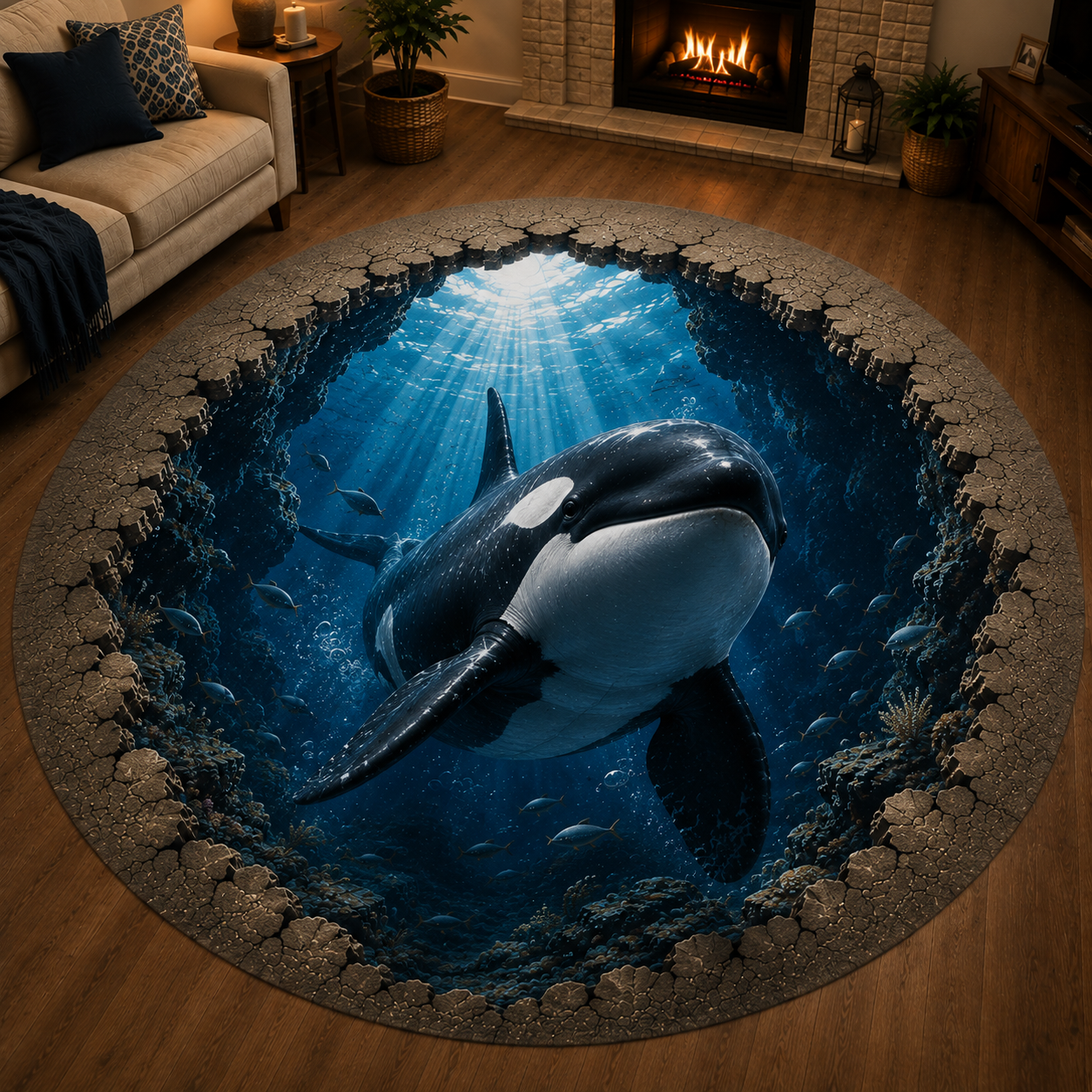 ✨🐋50% OFF Ocean Portal Illusion Rug™ - 🌊A Realistic 3D Ocean World Beneath Your Feet