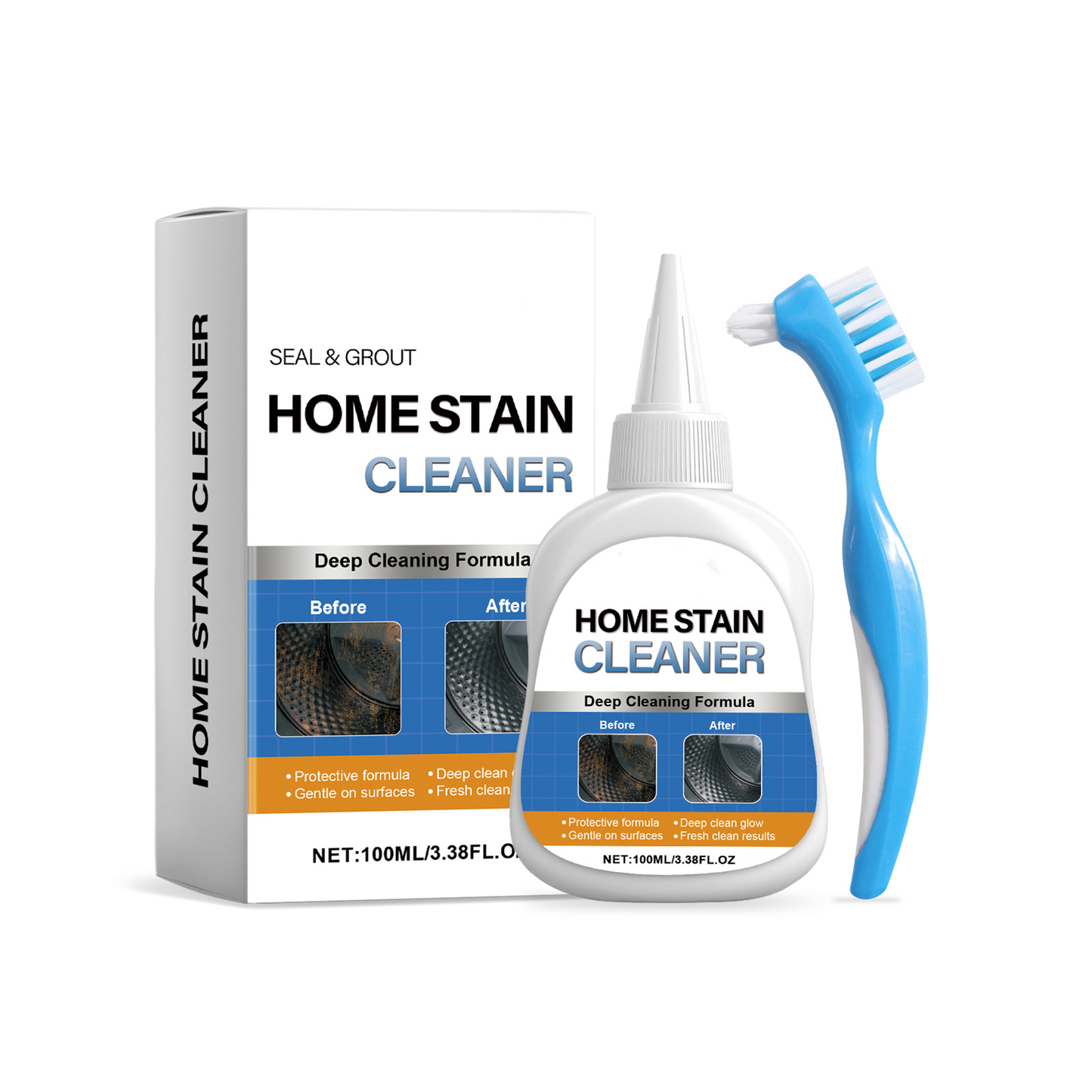 Say Goodbye to Stubborn Mold! Miracle Mold Remover Gel + Scrub Brush