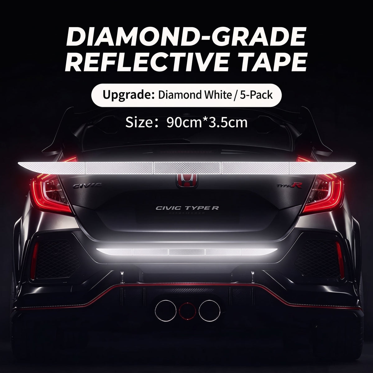 ✨Limited-time 50% off-Reflective Car Sticker Strips for Trunk & Rear Bumper
