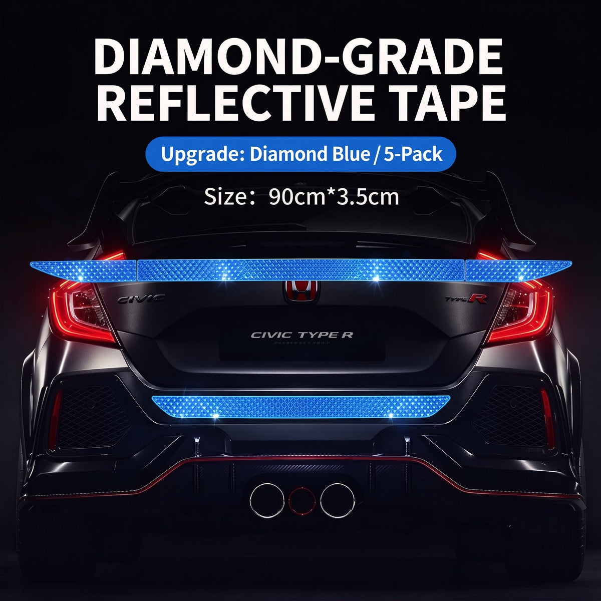 ✨Limited-time 50% off-Reflective Car Sticker Strips for Trunk & Rear Bumper