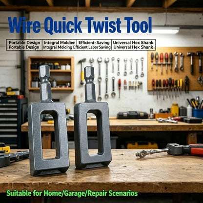 Heavy-Duty Rebar Tie Wire Twister Drill Attachment