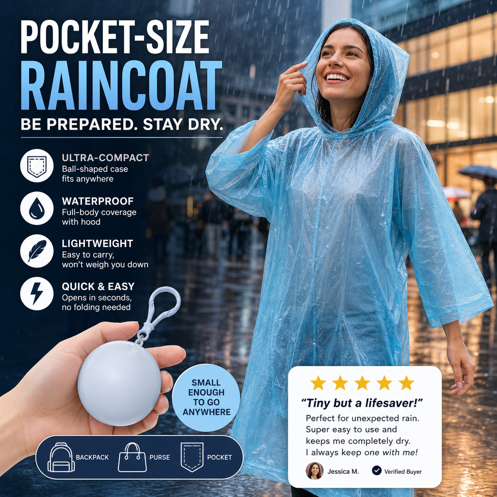 🔥Mini Ball Shape Disposable Raincoat(Buy 1 Get 1 Free)