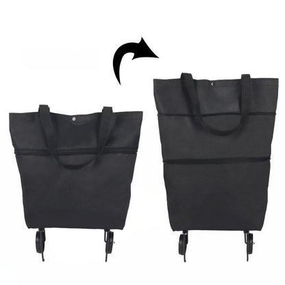 🔥LAST DAY 50% OFF-2-in-1 Foldable Shopping Cart