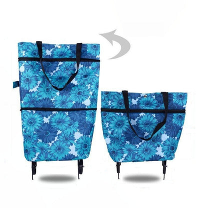 🔥LAST DAY 50% OFF-2-in-1 Foldable Shopping Cart