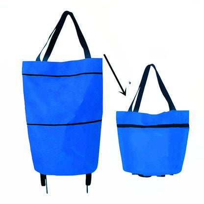 🔥LAST DAY 50% OFF-2-in-1 Foldable Shopping Cart