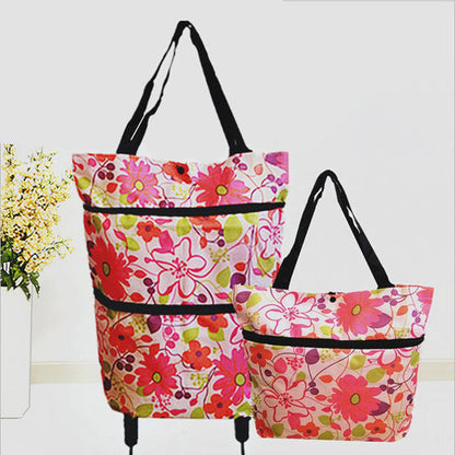 🔥LAST DAY 50% OFF-2-in-1 Foldable Shopping Cart