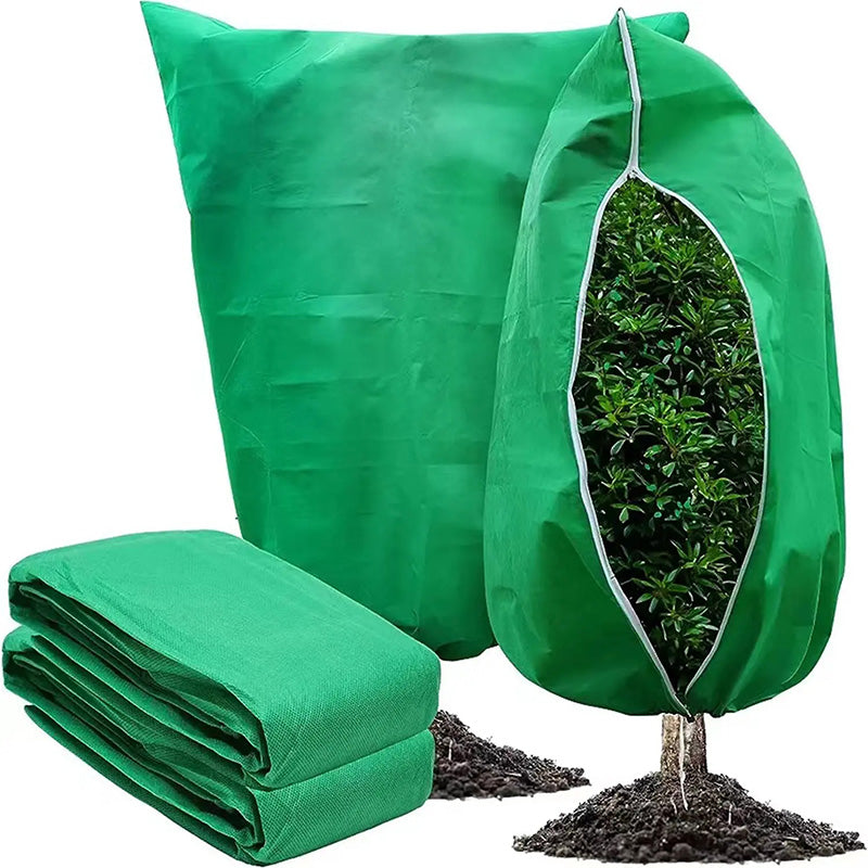 🎃Halloween Offer: 50% Off!🌿Plant Protection Covers with Drawstring – Breathable Winter Fleece Jackets