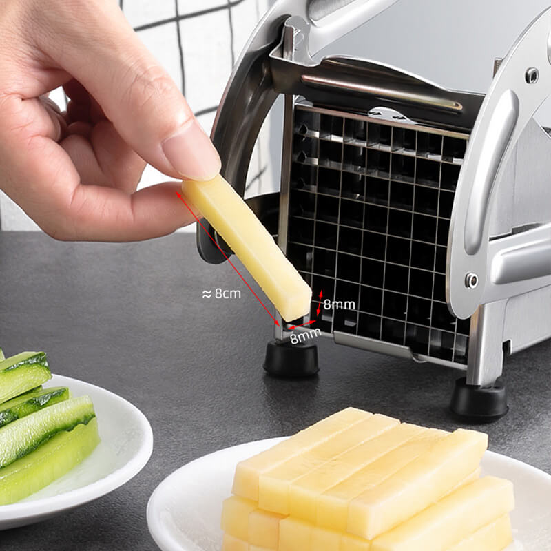 🥔 50% OFF! 🔪 Potato & Cucumber Slicer – Stainless Steel Blade, Suction Base & Easy Clean 🥒