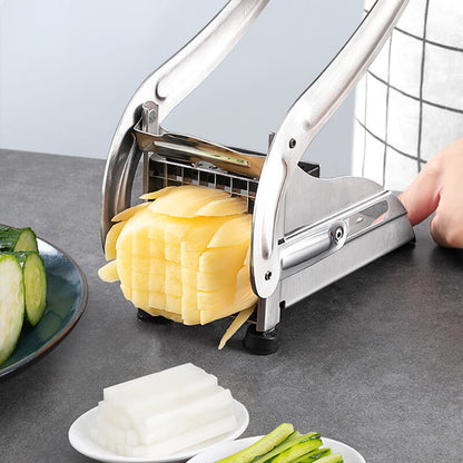 🥔 50% OFF! 🔪 Potato & Cucumber Slicer – Stainless Steel Blade, Suction Base & Easy Clean 🥒