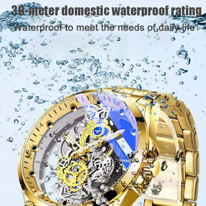 ⌚ LIMITED-TIME 50% OFF ✨ Double-Sided Skeleton Watch — Luminous & 30M Waterproof ⚡