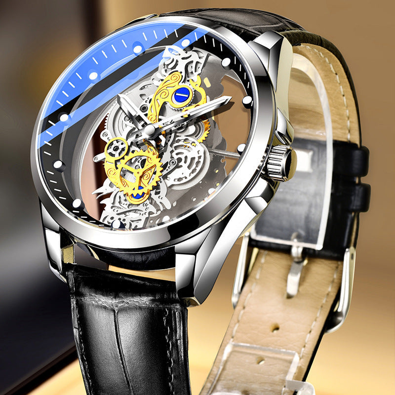 ⌚ LIMITED-TIME 50% OFF ✨ Double-Sided Skeleton Watch — Luminous & 30M Waterproof ⚡
