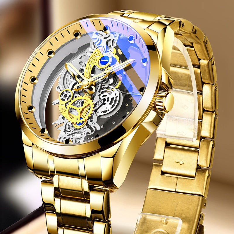 ⌚ LIMITED-TIME 50% OFF ✨ Double-Sided Skeleton Watch — Luminous & 30M Waterproof ⚡