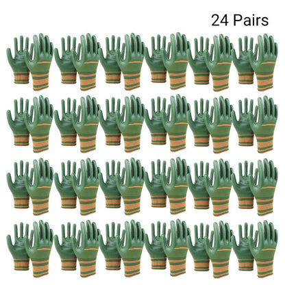 🎁 Rubber Coated Work Gloves with Knit Wrist Cuff