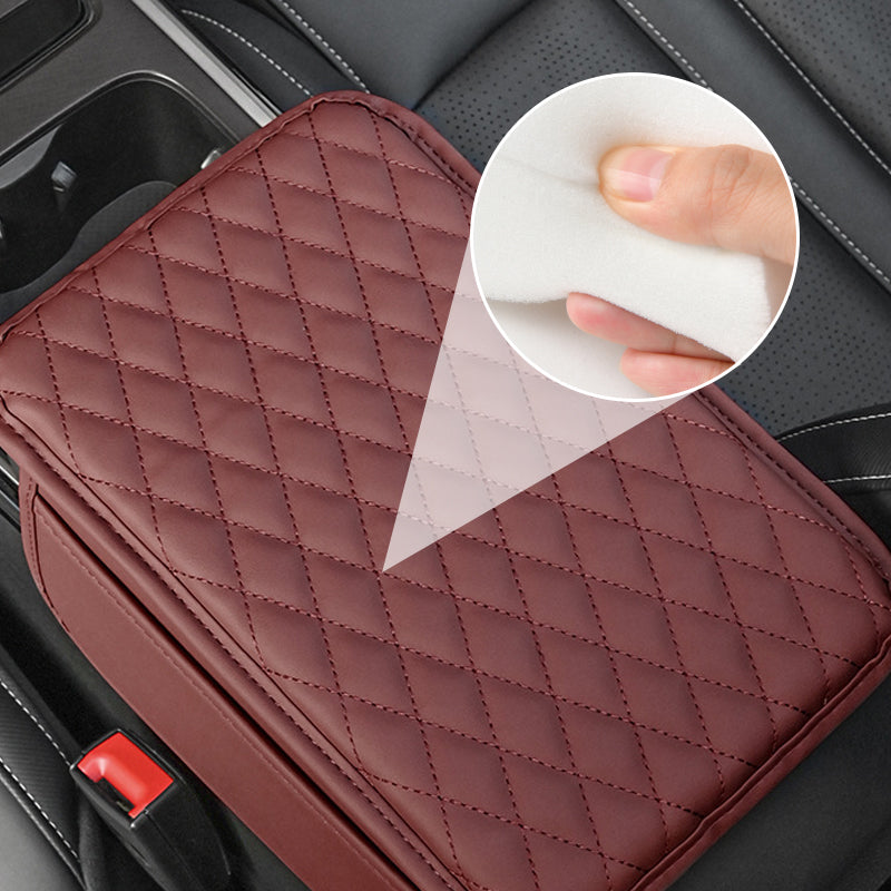 Universal Faux Leather Booster Cushion for Car Armrest Box