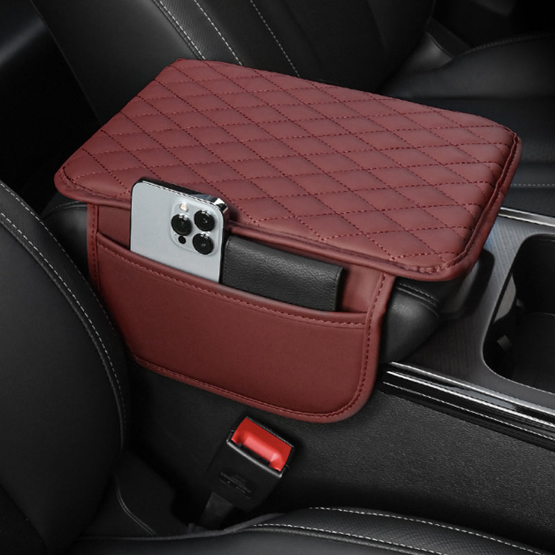 Universal Faux Leather Booster Cushion for Car Armrest Box