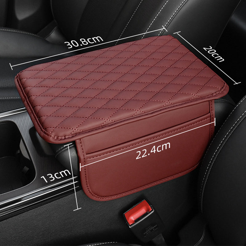 Universal Faux Leather Booster Cushion for Car Armrest Box