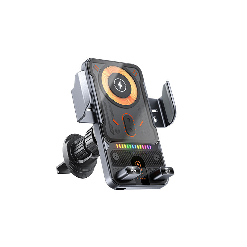 🎉LAST DAY SALE 50% OFF⚡50K+ SOLD 📱Smart 2-in-1 Car Rotating Mobile Phone Holder & Wireless Charger⚡
