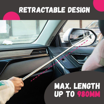 ⏳🔥LIMITED-TIME 50% OFF! ⏰🚗 BUY 1 GET 1 FREE! 💦 Retractable Side-Mirror Wiper – Extendable, Compact, Water Removal