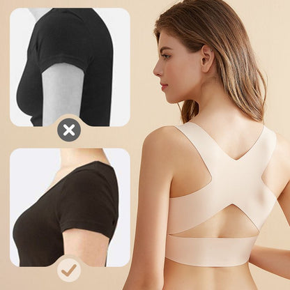 ✨50% OFF NOW! 👙 Front Closure Cross-Back Wireless Posture Bra – Ultra Push-Up, All-Day Comfort & Natural Lift for a Slimmer, Taller Silhouette 💖