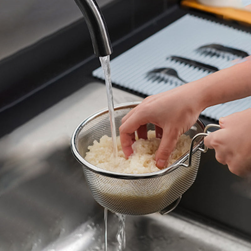 ⏰Stainless Steel Sieve with Handle🥄🫕