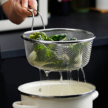 ⏰Stainless Steel Sieve with Handle🥄🫕