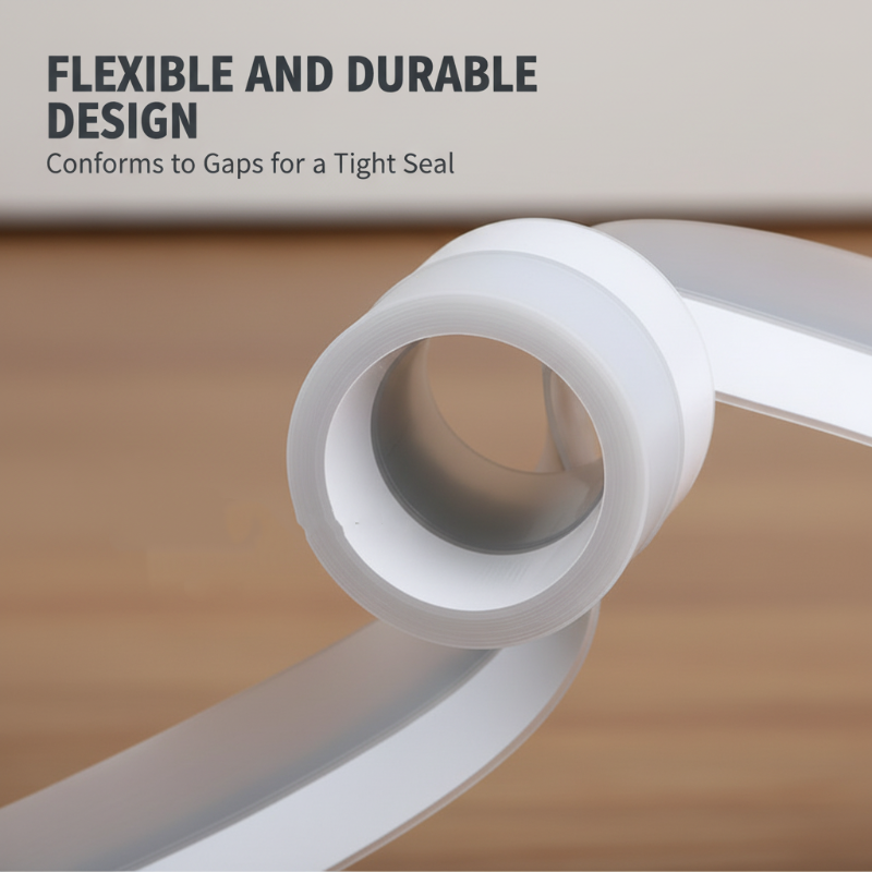 16.4Ft Door Weather Stripping | Self-Adhesive Weather Stripping for Doors & Windows