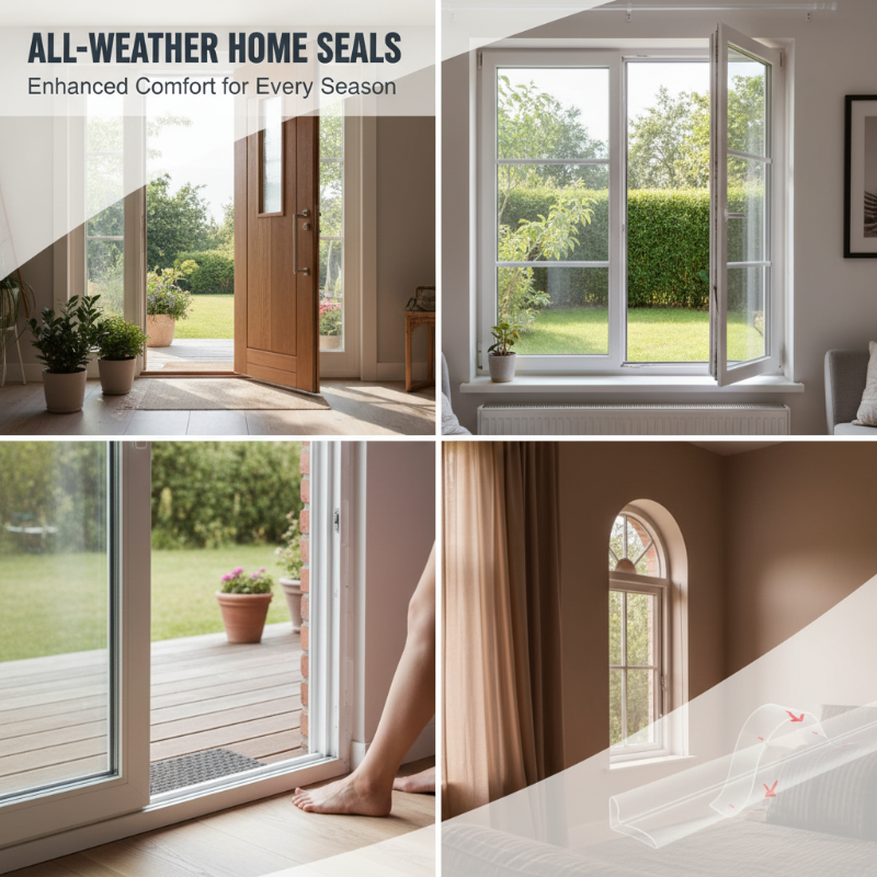16.4Ft Door Weather Stripping | Self-Adhesive Weather Stripping for Doors & Windows