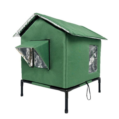 📢📢50% OFF !! ⏰All-Weather Elevated Outdoor Cat House🐱