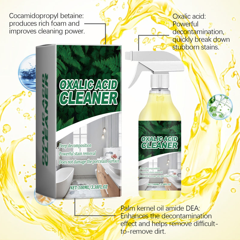 🥳2026 HOT SALE🥳💞50K+ SOLD!💥🔬 【CLEARANCE!】Molecular-Level Cleaning Tech! Oxalic Acid Bathroom Cleaner Dissolves Rust & Limescale 50% OFF🚽✨